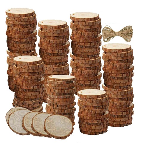 90stk holzscheiben mit loch - 90stk,