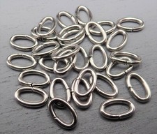 8x5mm Binderinge Biegeringe offen oval Edelstahl 304 10-600 Stk SB 128
