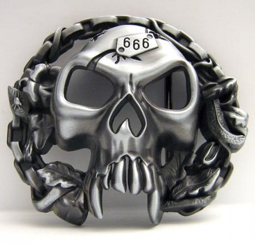 Buckle mit totenkopf - totenkopf, &