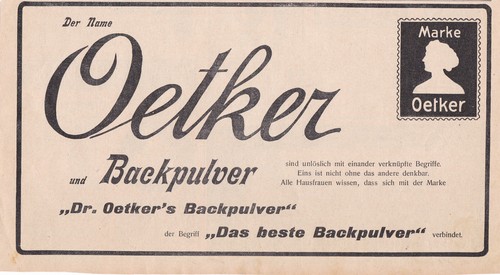 Oetker werbung reklame - dr.,