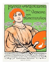 Vintage Jugendstil Wandkunst