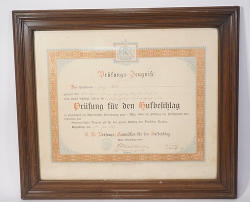 Antikes prüfungs zeugnis - antikes, prüfungs-zeugnis