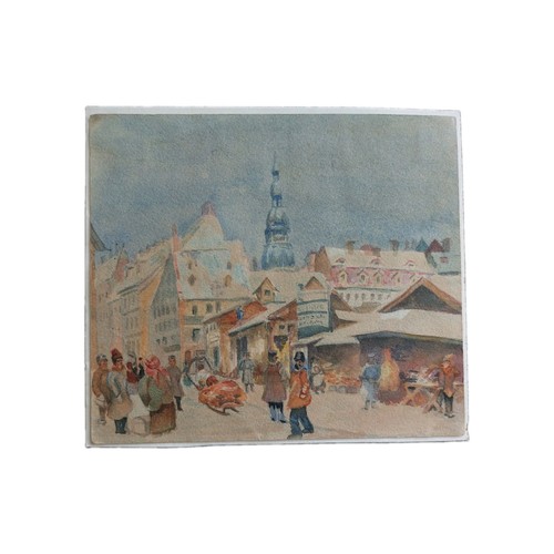 Original aquarell stadtansicht - original,