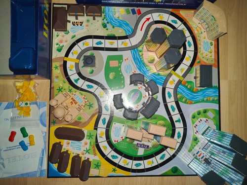 Hotel brettspiel parker - brettspiel, blaue