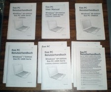 ASUS eee PC Benutzerhandbücher 100x-Serie user manual Windows XP 7 1005 1008 dt.