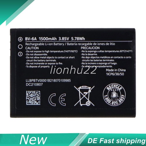 1500mah neu ersatz akku - bv-6a,