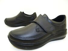 Joya Relax Black Halbschuhe Laufschuhe Klett Bequem Damen Schuhe Leder Gr.37 2/3