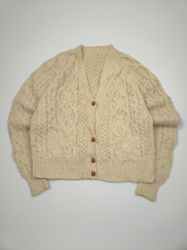 Aran strickjacke mit - strickjacke,