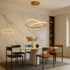 LED Hängelampe Ø50cm Gold