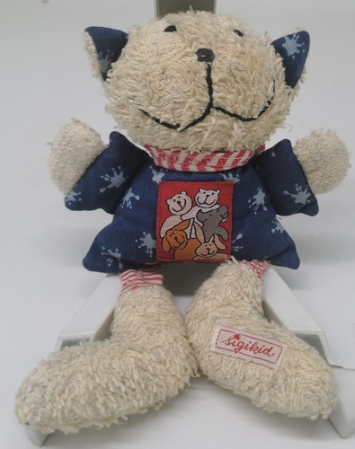 Sigikid katze frottee blau - katze,