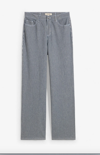 Straight striped jeans petite - striped,