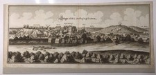 Orig. Kupferstich Merian Thüringen 1650 Stiege auf dem Harz