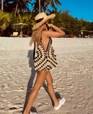 Strandtasche Groß häkeltasche gehäkelt Tasche Beige Shoppingtasche Häkel Tasche