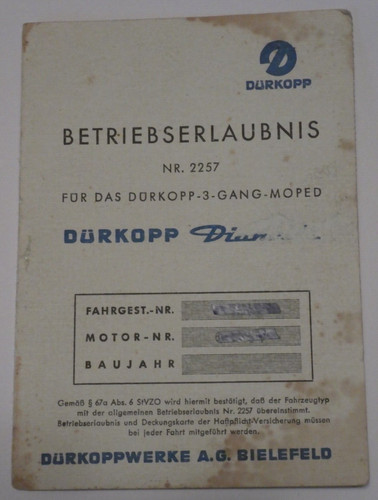 Original dürkopp dianette - dürkopp,