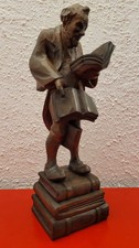 Antik Bücherwurm Figur Statue