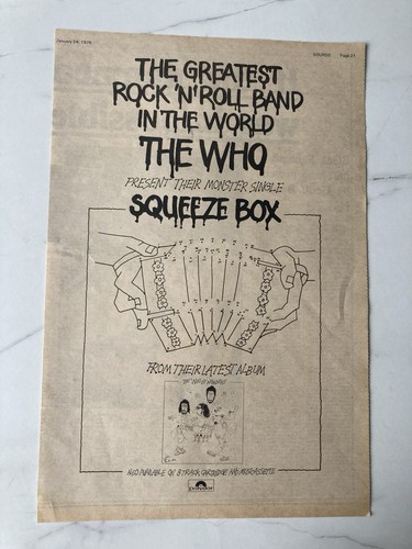 The who squeeze - who, 11"
