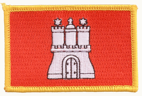 Hamburg patch 8x5cm - hamburg,