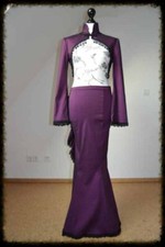 NIGHTSHADE LONDON WGT Ensemble Shrug Fishtail Rock Gothic Victorian lila S 36