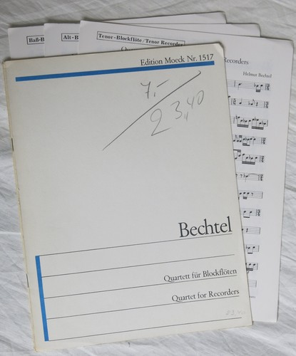 Noten bechtel quartett - quartett, für