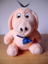 Uli Stein Schwein mit Fliege Dimo ca 25cm 1985 Vintage Plüsch  Stofftier NR-HH
