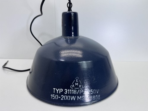 Alte fabriklampe emaille - emaille, lampe