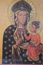 1 Künstlerkarte Maria mit dem Kind Jesus Madonna IKONE Gnadenbild    B25/10