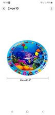 65CM Wasser Sensory Matte Katzenspielmatte für Katzen Interaktives Wasserpad 