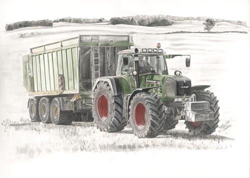 Kunstdruck fendt 930 vario - fendt, mit