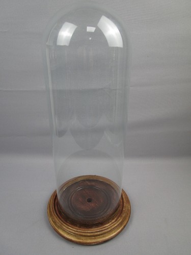 Glasdom stolp mit - glasdom, holzsockel