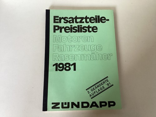 Zündapp ersatzteil preisliste - zündapp, ersatzteil-preisliste