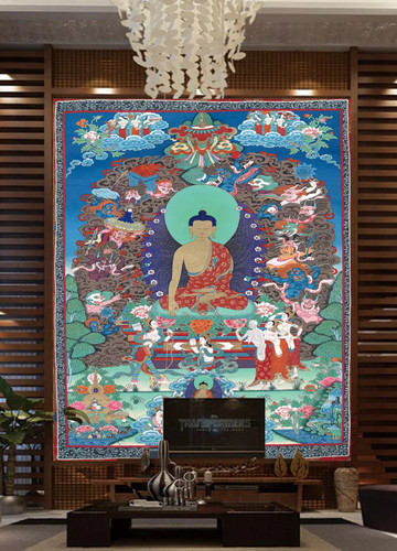 Blauer buddha au936 tapete - buddha,