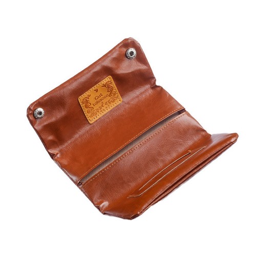 Tri fold tabakbeutel - pu, leder