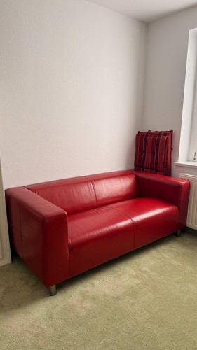 Leder sofa rot kunstleder - sofa,