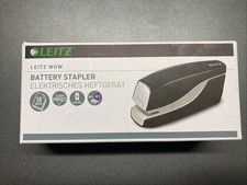 Leitz 5566-10-95 5566 Elektrisches Heftgerät WOW - 10 Blatt, schwarz Tacker