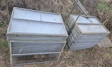 Frühbeetfenster / Hollandfenster mit Blankglas und verzinktem Stahlblech 1mx1,5m