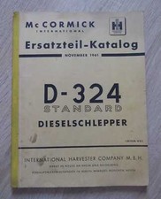 Mc Cormick D324 Schlepper Ersatzteilkatalog