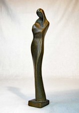 Bronze Figur Madonna mit Kind