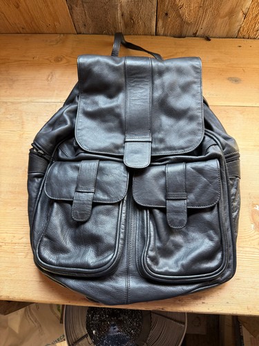 Echtleder rucksack schwarz - echtleder,