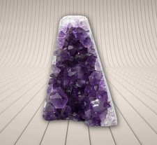 AMETHYST STUFE aus URUGUAY mit Standfläche Druse Geode Kristalle  370 Gramm #10