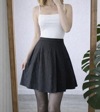 schwarzer high waist rock a