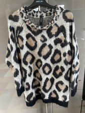 so flauschig hochwertig Marc Cain Pullover Leomuster NEUW.N4/ 40 N5/ 42 NP:379€