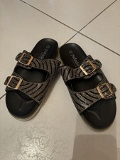 Palado by Sila Sahin Pantolette, Größe 38, Silber NEU