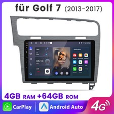 10'' Android 13 Autoradio Carplay WIFI GPS Navi 64GB Für VW Golf VII 7 2013-2017