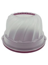 ROTHO Kuchentransportbox Kuchenbehälter Tortenbehälter Kunststoff Lila 28x28cm