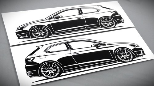 Seat leon cupra aufkleber - seat,