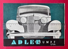 alter Original Prospekt ADLER