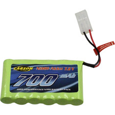 Carson Modellsport Modellbau-Akkupack Batterie NiMh 7.2 V 700 mAh Tamiya-Stecker