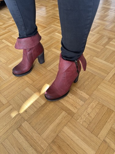 Damen leder stiefeletten - damen,