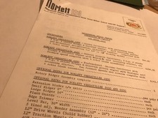 NORLETT Grubber Traktoren Rasenmäher Original 1974 Preisliste