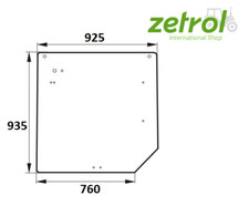Heckscheibe Glas für Claas Renault Ares 610 RX  610 RZ  616 RX  825  826 